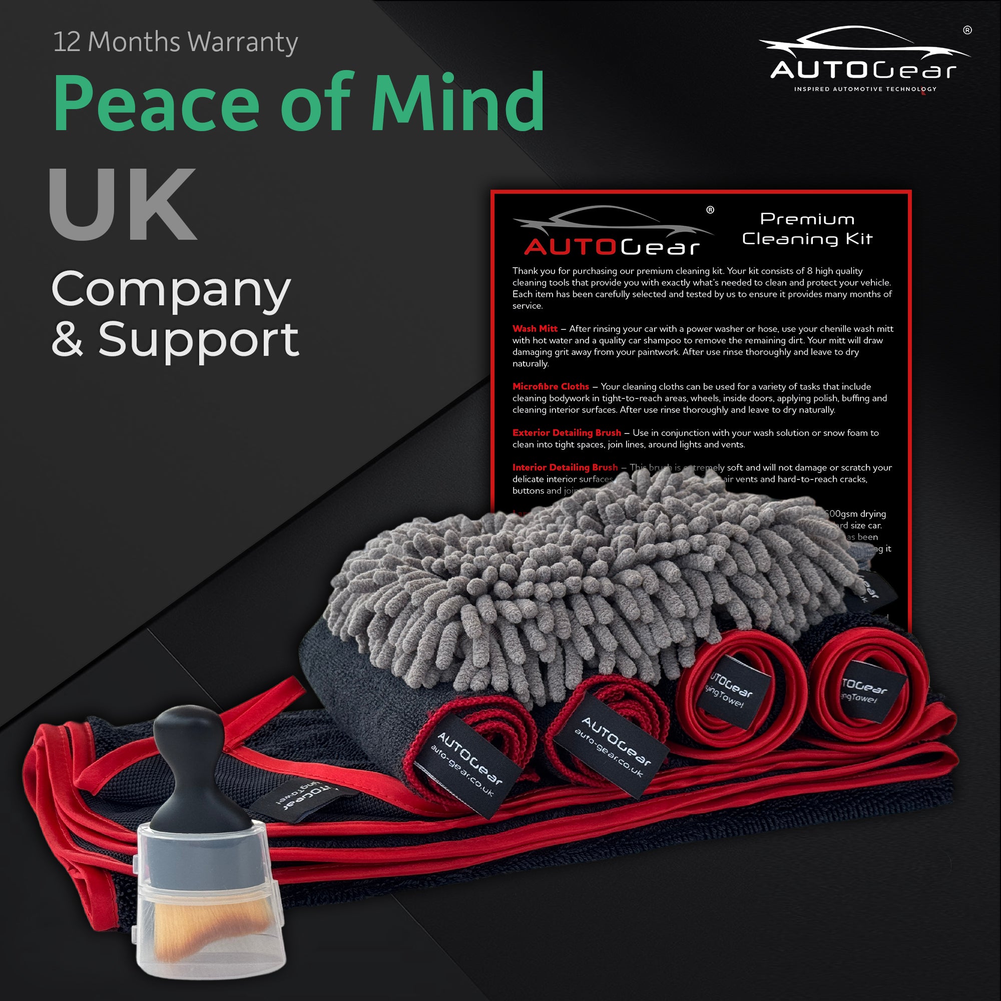 8 Piece Car Valeting Kit